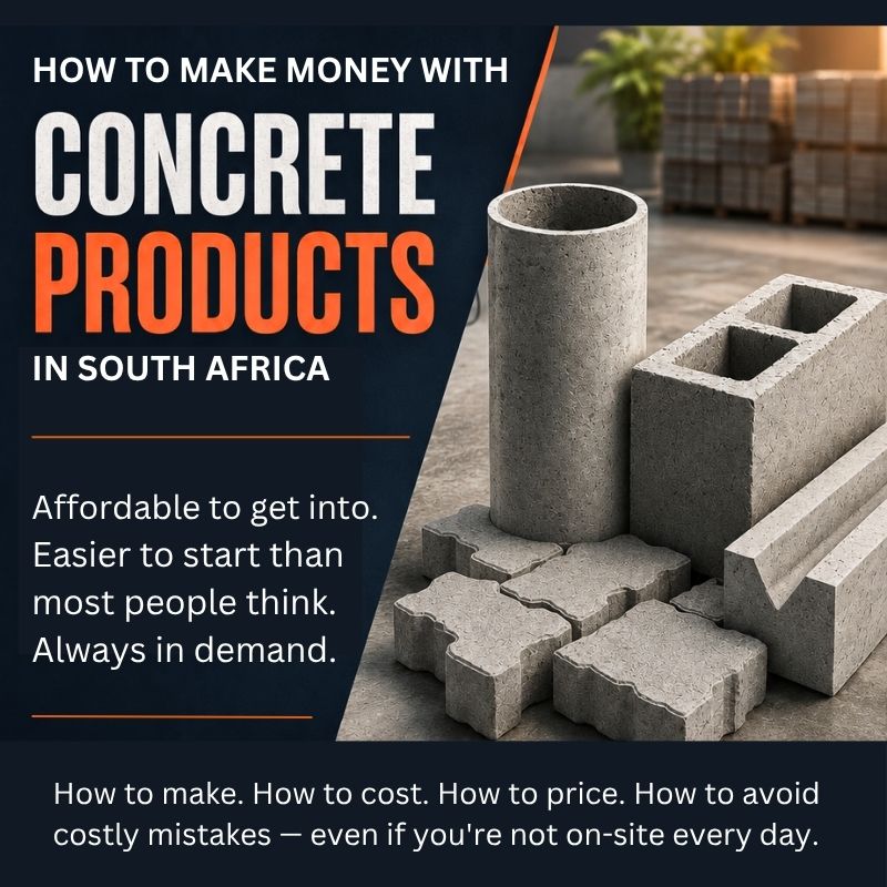 How to Make Money With Concrete Products in South Africa